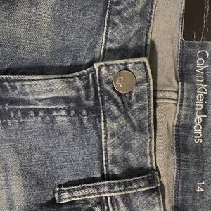 Calvin Klein Jeans Slim Boyfriend Women Size 14 Blue Denim New With Tags